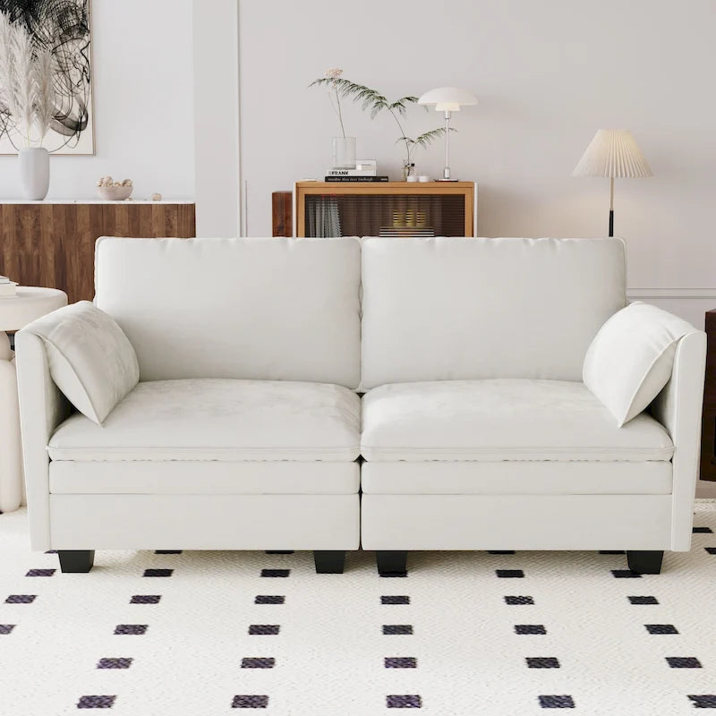 - Sophia Mid-Century Modern Loveseat Sofa