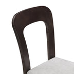 Sedie da pranzo imbottite, seduta confortevole con robusto telaio in legno, set da 2