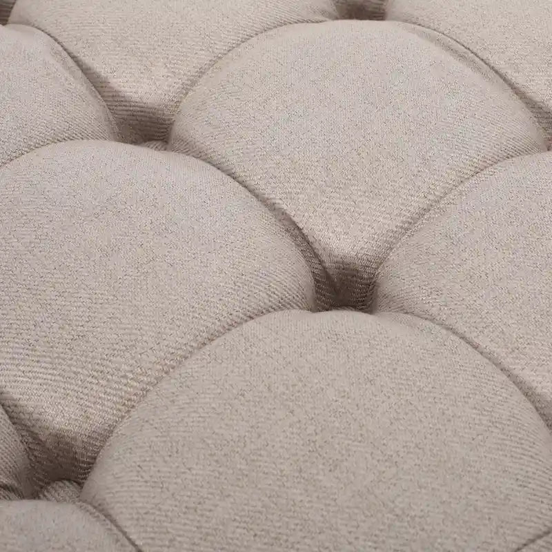 Pouf rotondo contemporaneo con ruote piroettanti