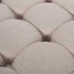 Pouf rotondo contemporaneo con ruote piroettanti