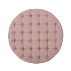 Pouf rotondo contemporaneo con ruote piroettanti