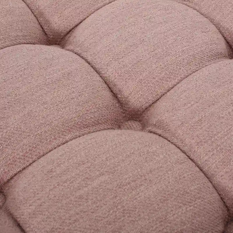 Pouf rotondo contemporaneo con ruote piroettanti