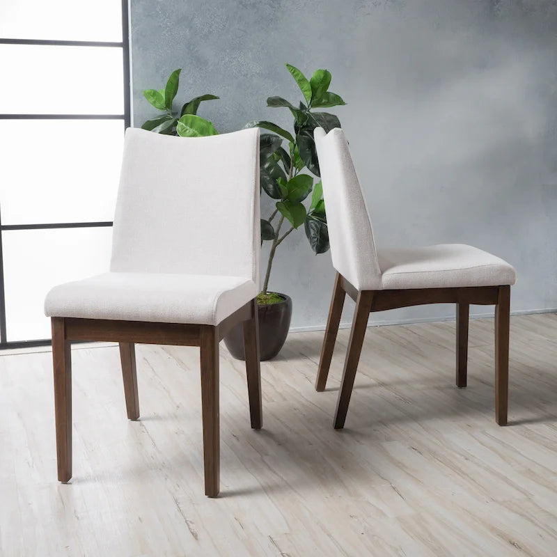 Mid-Century Fabric Dining Chair (Set of 2) by
