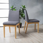 Mid-Century Fabric Dining Chair (Set of 2) by