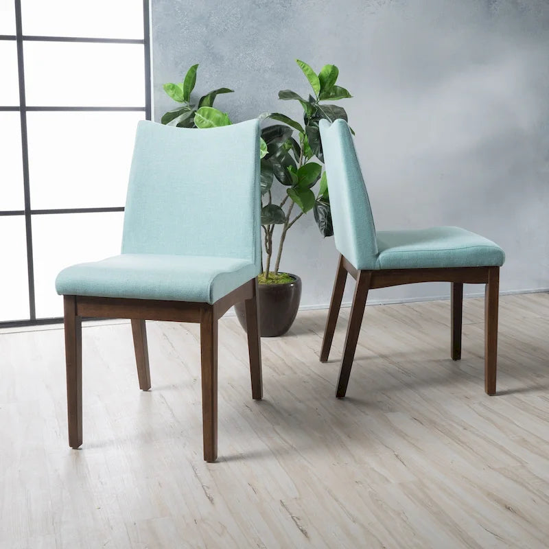 Mid-Century Fabric Dining Chair (Set of 2) by