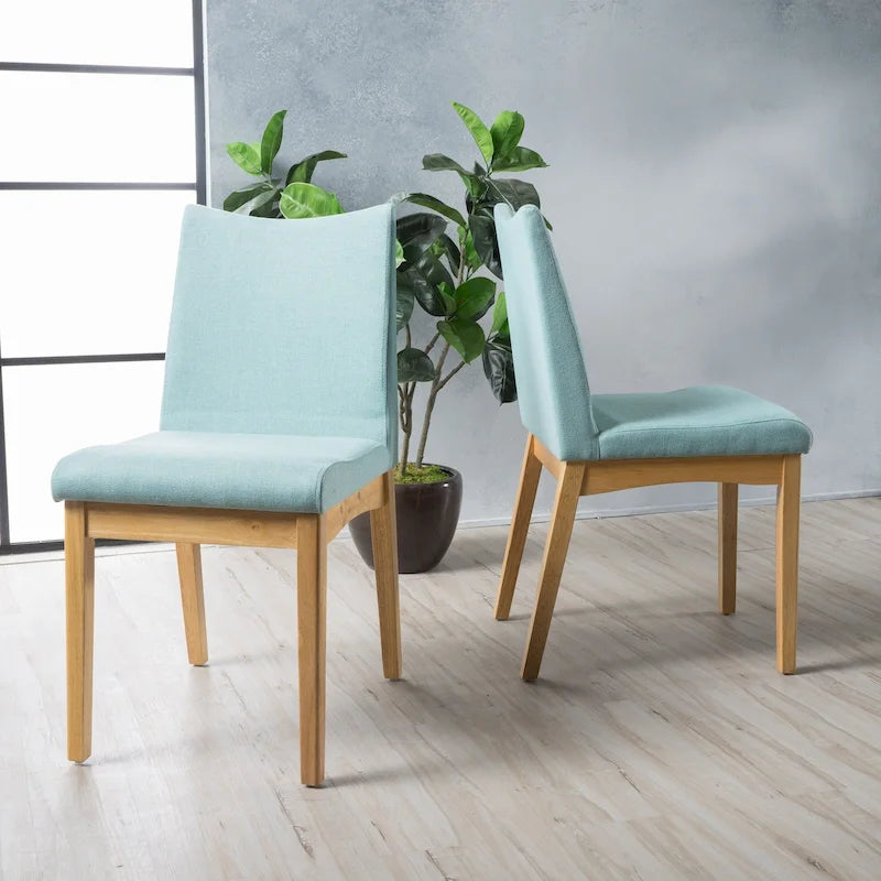 Mid-Century Fabric Dining Chair (Set of 2) by