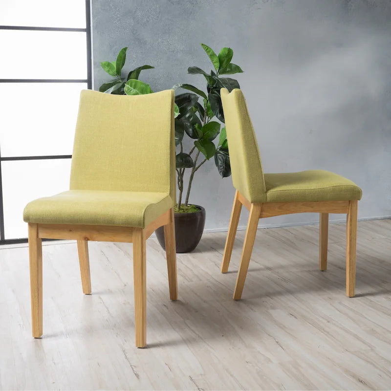 Mid-Century Fabric Dining Chair (Set of 2) by