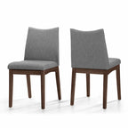 Mid-Century Fabric Dining Chair (Set of 2) by