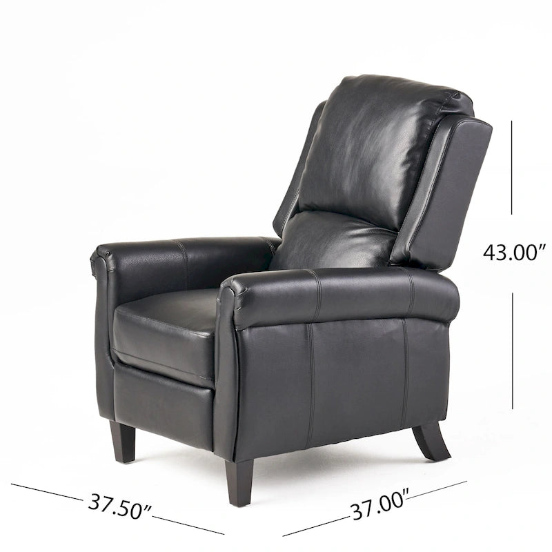 Poltrona reclinabile in similpelle Haddan