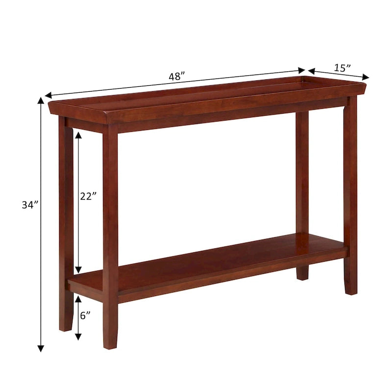 Tavolo consolle Ledgewood con mensola