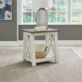 Antique White End Table