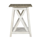Antique White End Table