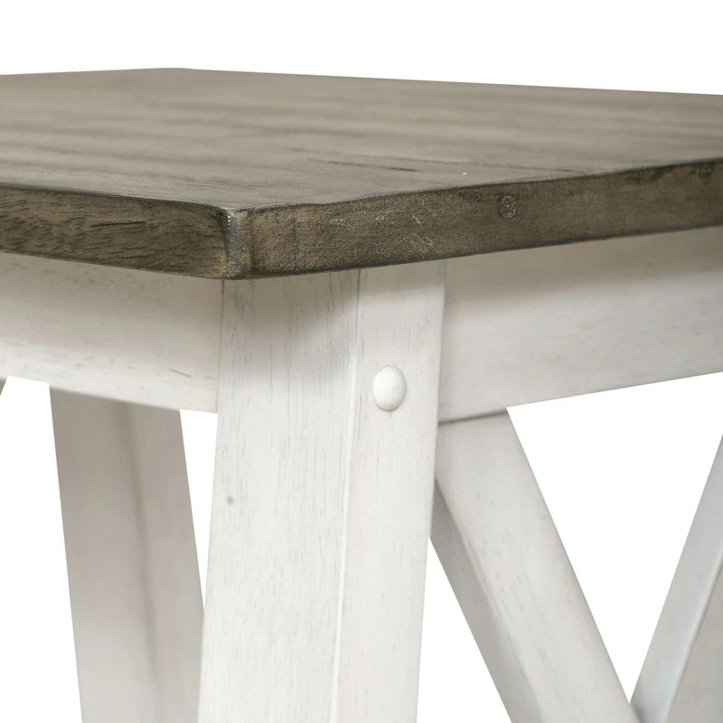 Antique White End Table