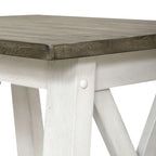 Antique White End Table