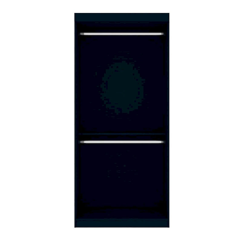  Mulberry 35.9 Open Double Hanging Modern Wardrobe Closet with 2 Hanging Rods