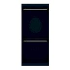  Mulberry 35.9 Open Double Hanging Modern Wardrobe Closet with 2 Hanging Rods