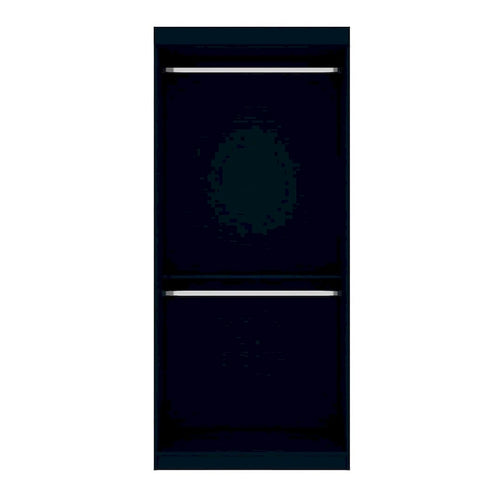  Mulberry 35.9 Open Double Hanging Modern Wardrobe Closet with 2 Hanging Rods