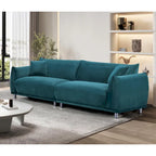Divano in velluto con gambe in metallo 88,2W