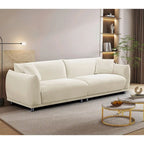 Divano in velluto con gambe in metallo 88,2W