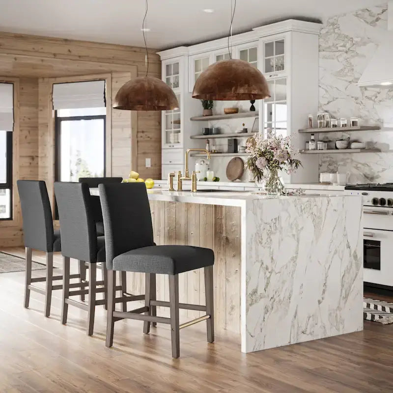 Upholstered 25" Counter Height Bar Stool