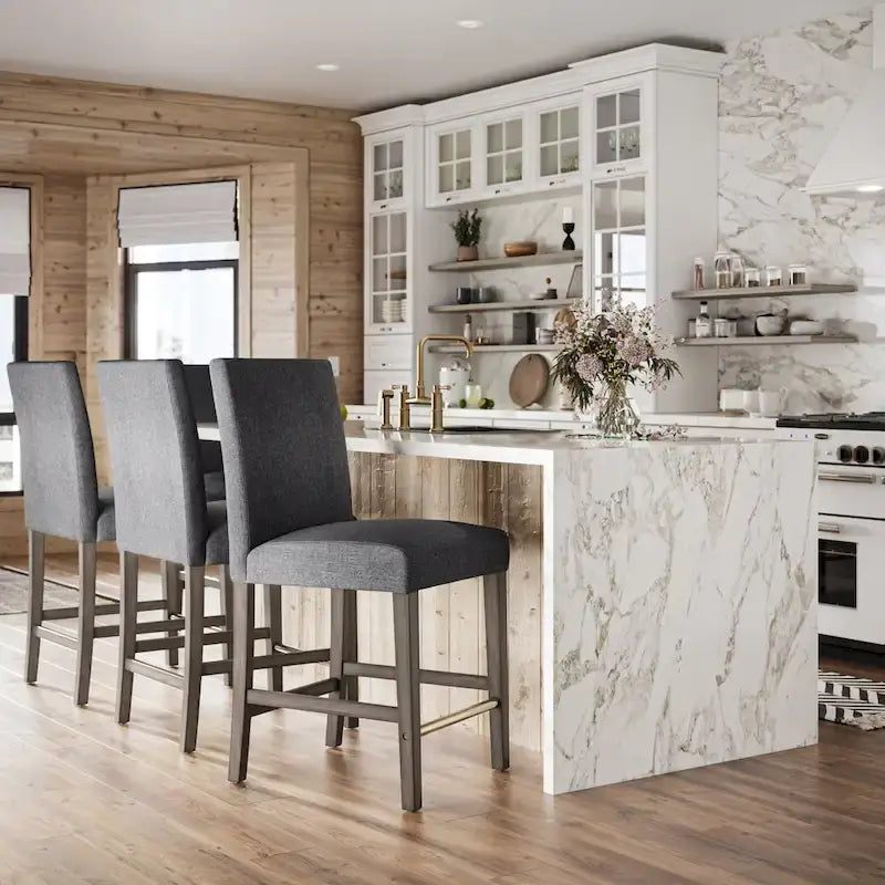 Upholstered 25" Counter Height Bar Stool