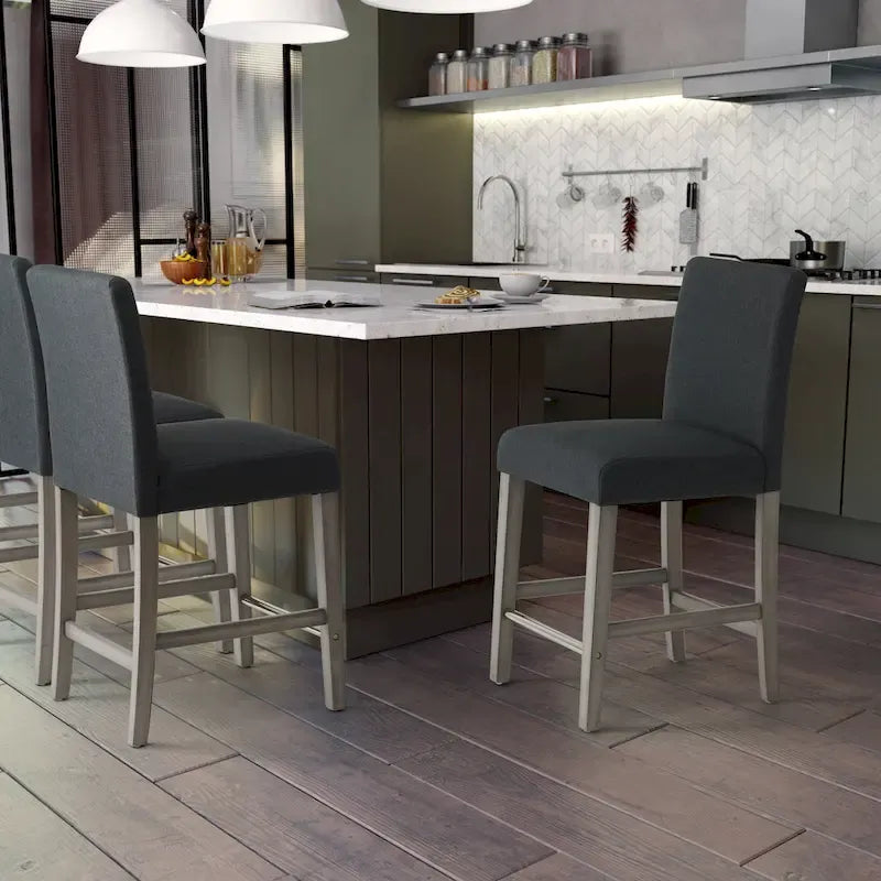 Upholstered 25" Counter Height Bar Stool