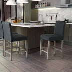 Upholstered 25" Counter Height Bar Stool