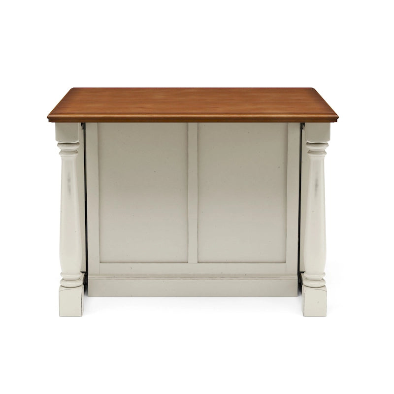 Isola da cucina in legno bianco sporco - 48 x 36 x 25