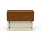 Isola da cucina in legno bianco sporco - 48 x 36 x 25