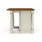 Isola da cucina in legno bianco sporco - 48 x 36 x 25
