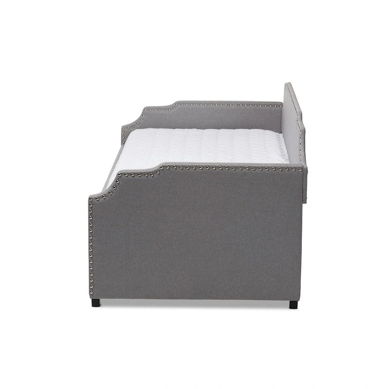 Divano letto singolo contemporaneo con letto estraibile a rotelle per gli ospiti