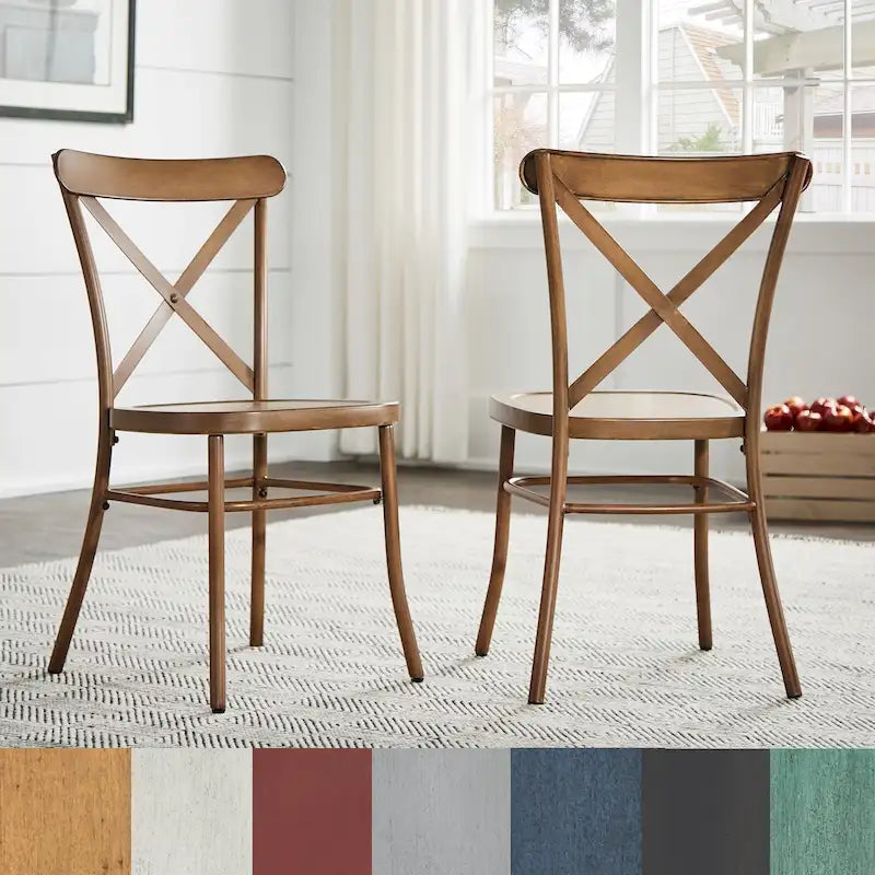 Metal Dining Chairs (Set of 2) by  Classic