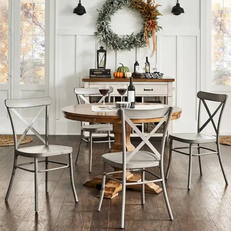 Metal Dining Chairs (Set of 2)