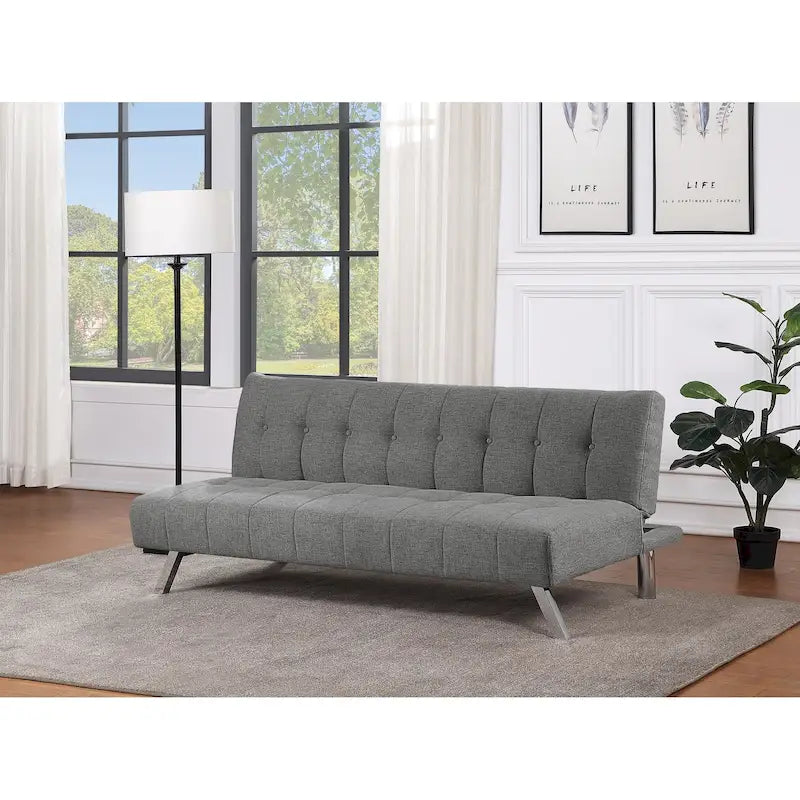 Futon with Stainless Steel Legs