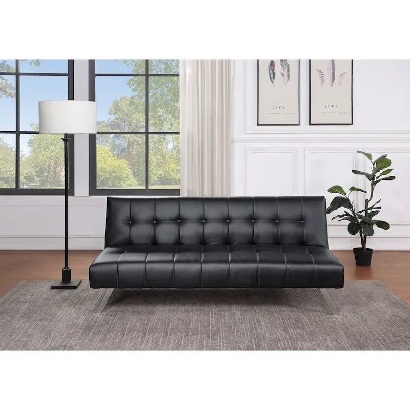 Futon with Stainless Steel Legs