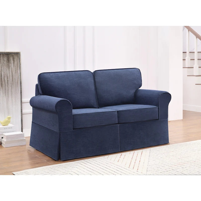 Mid-century Slipcover Loveseat