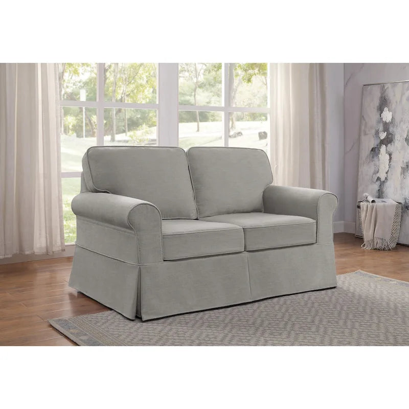 Mid-century Slipcover Loveseat