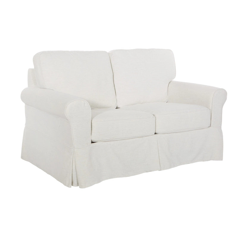 Mid-century Slipcover Loveseat