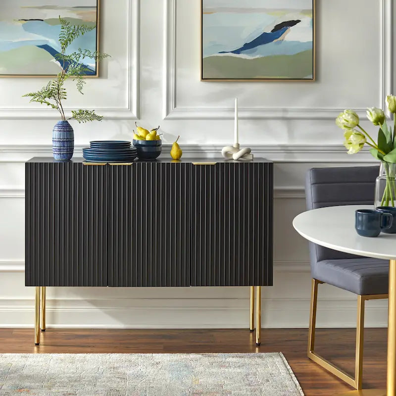 Credenza/Buffet Valen Channel con ripiani regolabili