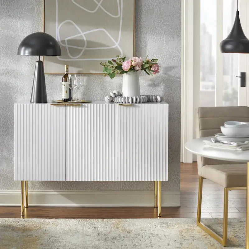 Credenza/Buffet Valen Channel con ripiani regolabili