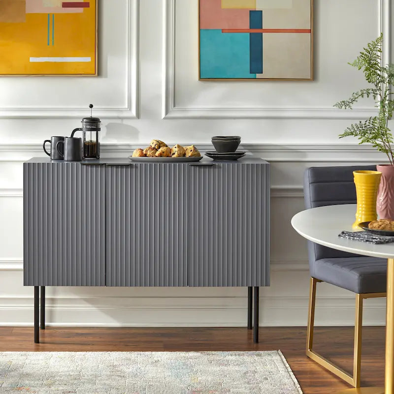 Credenza/Buffet Valen Channel con ripiani regolabili
