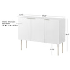 Credenza/Buffet Valen Channel con ripiani regolabili