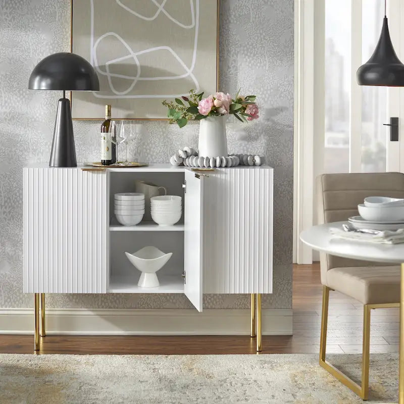 Credenza/Buffet Valen Channel con ripiani regolabili