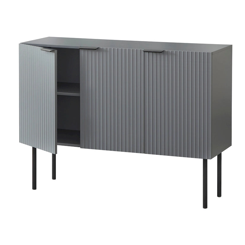 Credenza/Buffet Valen Channel con ripiani regolabili
