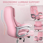 Sedia da ufficio direzionale Big & Tall, 500 libbre, sedia ergonomica con supporto lombare regolabile, schienale alto in pelle PU per computer