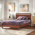 Letto a piattaforma matrimoniale in legno massello