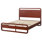 Letto a piattaforma matrimoniale in legno massello