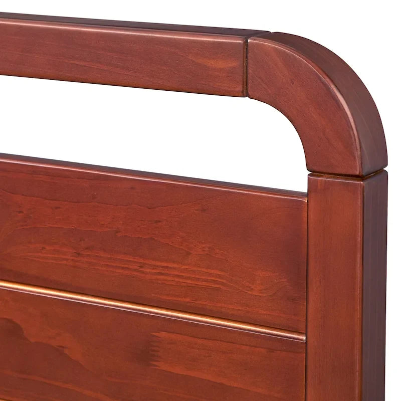 Letto a piattaforma matrimoniale in legno massello