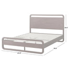 Letto a piattaforma matrimoniale in legno massello