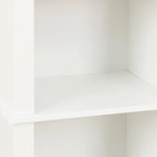 Mobile alto da bagno in MDF bianco, 170 cm, con torre per la biancheria